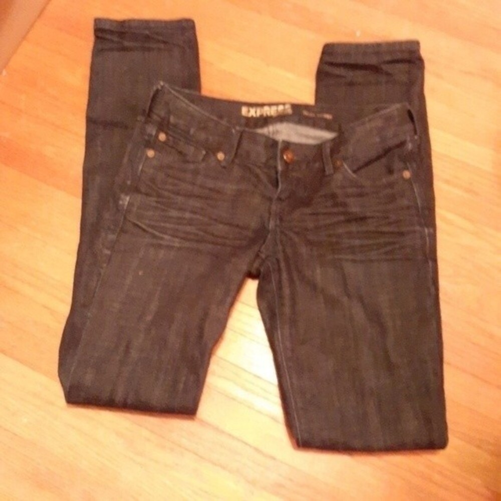 express jeans Express Zelda dark wash skinny y2k low rise denim pants xs 2R 2